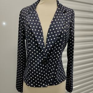 🆕Xhilaration | Polka Dot Navy Blazer Size Large